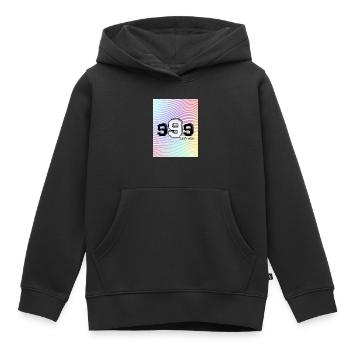 never stop - Kinder Premium Organic Hoodie - Schwarz - Vorne - AI Model Kid Male (0cm)