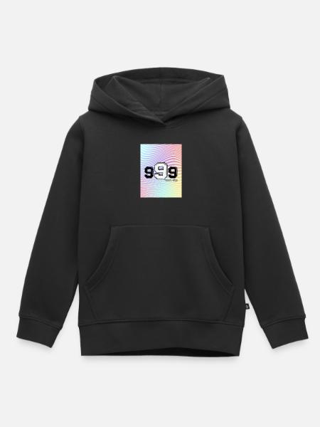 never stop - Kinder Premium Organic Hoodie - Schwarz
