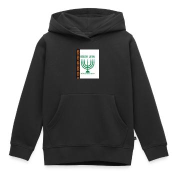 Juif irlandais - Sweat Premium à capuche enfant bio - noir - Devant - AI Model Kid Male (0cm)