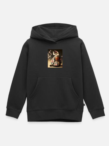 Chatmurai 10 - Kinder Premium Organic Hoodie - Schwarz