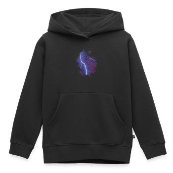 Blitz - Kinder Premium Organic Hoodie - Schwarz - Vorne - AI Model Kid Male (0cm)