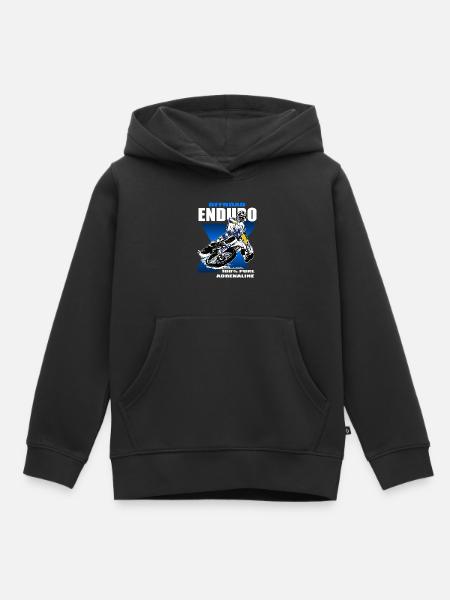Enduro Offroad - Kinder Premium Organic Hoodie - Schwarz