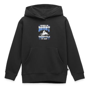 En cas de doute, étranglez-le - Sweat Premium à capuche enfant bio - noir - Devant - AI Model Kid Male (0cm)