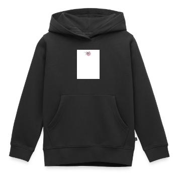 Pastell Blumen Design - Kinder Premium Organic Hoodie - Schwarz - Vorne - AI Model Kid Male (0cm)