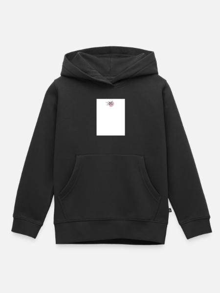 Pastell Blumen Design - Kinder Premium Organic Hoodie - Schwarz