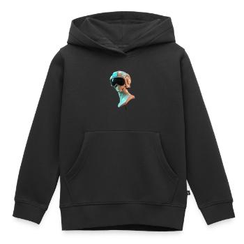 Verschieden - Kinder Premium Organic Hoodie - Schwarz - Vorne - AI Model Kid Male (0cm)