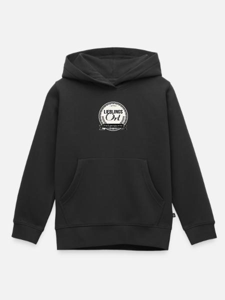 Lieblingsort Heiligendamm - Kinder Premium Organic Hoodie - Schwarz