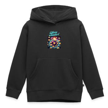 Bitcoin Standard - Kinder Premium Organic Hoodie - Schwarz - Vorne - AI Model Kid Male (0cm)