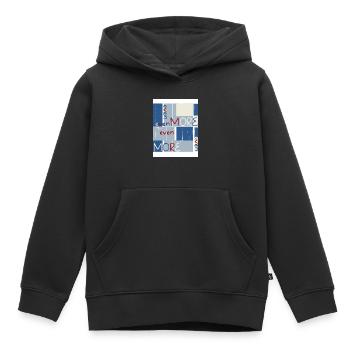 Et même plus. Et même plus. - Sweat Premium à capuche enfant bio - noir - Devant - AI Model Kid Male (0cm)
