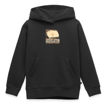 Kaiserslautern Koordinaten - Kinder Premium Organic Hoodie - Schwarz - Vorne - AI Model Kid Male (0cm)