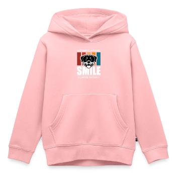 Smile - Kids Premium Organic Hoodie - rose - Front - AI Model Kid Female (0cm)
