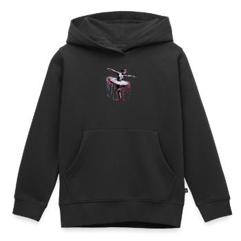 Danseuse de ballet avec tutu - Sweat Premium à capuche enfant bio - noir - Devant - AI Model Kid Male (0cm)