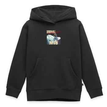 Downhill - Extrem Sport - Kinder Premium Organic Hoodie - Schwarz - Vorne - AI Model Kid Male (0cm)