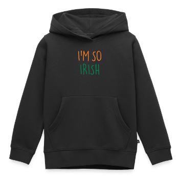 I'M SO IRISH Ireland Irland - Kinder Premium Organic Hoodie - Schwarz - Vorne - AI Model Kid Male (0cm)