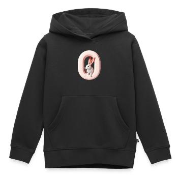 Children's Design Creative Animals, Letters Collection - Kids Premium Organic Hoodie - black - Front - AI Model Kid Male (0cm)