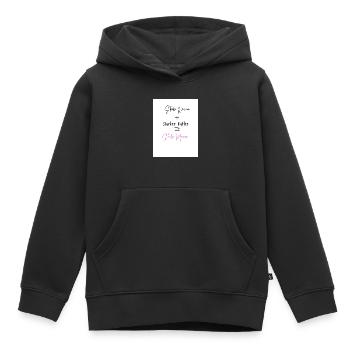 Starke Mama - Kinder Premium Organic Hoodie - Schwarz - Vorne - AI Model Kid Male (0cm)