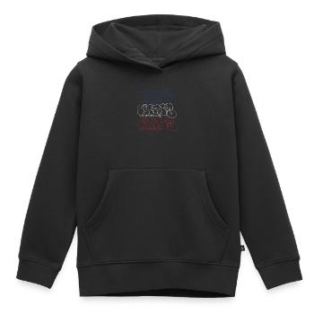 Graffiti Kunst Collage Print (Pariser Bubble Style - Kinder Premium Organic Hoodie - Schwarz - Vorne - AI Model Kid Male (0cm)