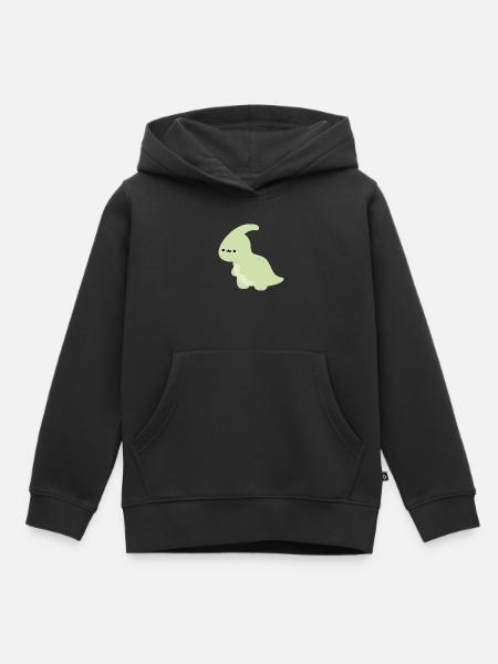Parasaurolophus Perry - Kinder Premium Organic Hoodie - Schwarz