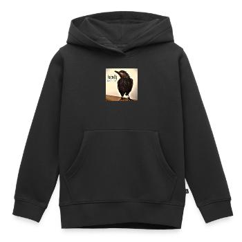 Je viens juste de me baigner - Sweat Premium à capuche enfant bio - noir - Devant - AI Model Kid Male (0cm)