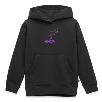 Spass  - Kinder Premium Organic Hoodie - Schwarz - Vorne - AI Model Kid Male (0cm)