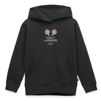 Hands Off My Pumpkins Halloween Kürbis Geschenk - Kinder Premium Organic Hoodie - Schwarz - Vorne - AI Model Kid Male (0cm)