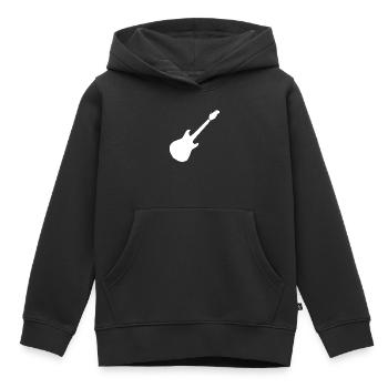 Gitarre Musik Geschenk Musiker - Kinder Premium Organic Hoodie - Schwarz - Vorne - AI Model Kid Male (0cm)