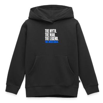 Der Mythos Der Mann Die Legende Der Brautmann - Kinder Premium Organic Hoodie - Schwarz - Vorne - AI Model Kid Male (0cm)