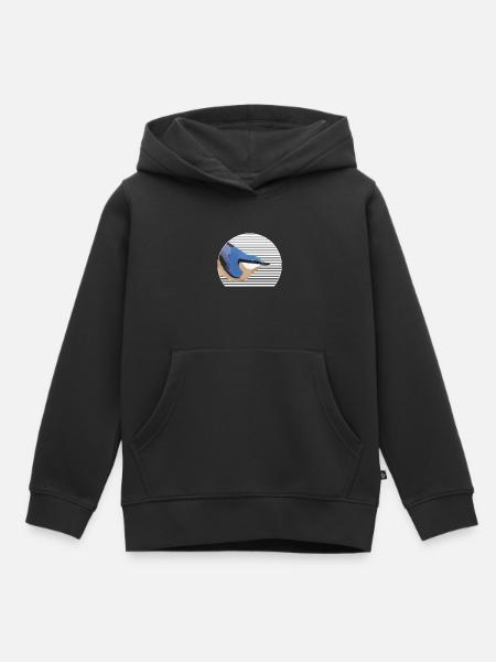 Kleiber Vogel Vogelfreund Vogelbeobachter - Kinder Premium Organic Hoodie - Schwarz