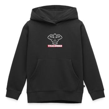 Festival - Kinder Premium Organic Hoodie - Schwarz - Vorne - AI Model Kid Male (0cm)