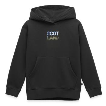 Schottland Tartan Schriftzug Dudelsack Highlands - Kinder Premium Organic Hoodie - Schwarz - Vorne - AI Model Kid Male (0cm)