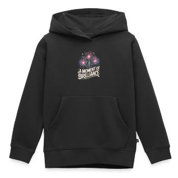 Pyrotechnie Feux d’artifice Pyrotechnie - Sweat Premium à capuche enfant bio - noir - Devant - AI Model Kid Male (0cm)