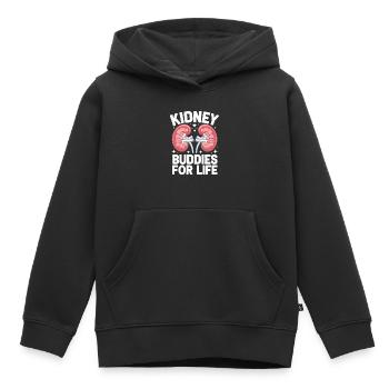 Kidney Donor Kidney Organ Donor - Kids Premium Organic Hoodie - black - Front - AI Model Kid Male (0cm)