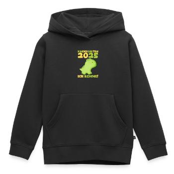 kiKindergarten 2025 Kids Gift Kita 2025 Décoration - Sweat Premium à capuche enfant bio - noir - Devant - AI Model Kid Male (0cm)