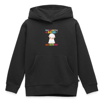 kiKindergarten 2025 Kids Gift Kita 2025 Décoration - Sweat Premium à capuche enfant bio - noir - Devant - AI Model Kid Male (0cm)