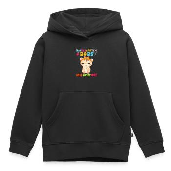 kiKindergarten 2025 Kids Gift Kita 2025 Décoration - Sweat Premium à capuche enfant bio - noir - Devant - AI Model Kid Male (0cm)