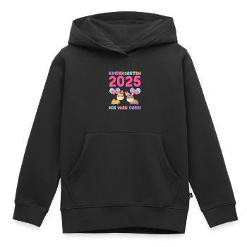Kindergarten 2025 Kinder Geschenk Kita 2025 Deko - Kinder Premium Organic Hoodie - Schwarz - Vorne - AI Model Kid Male (0cm)