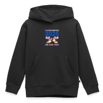 Kindergarten 2025 Kinder Geschenk Kita 2025 Deko - Kinder Premium Organic Hoodie - Schwarz - Vorne - AI Model Kid Male (0cm)