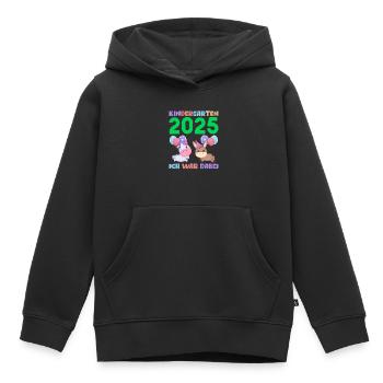 Kindergarten 2025 Kinder Geschenk Kita 2025 Deko - Kinder Premium Organic Hoodie - Schwarz - Vorne - AI Model Kid Male (0cm)