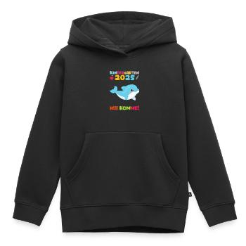 Kindergarten 2025 Kids Gift Kita 2025 Decoration - Kids Premium Organic Hoodie - black - Front - AI Model Kid Male (0cm)
