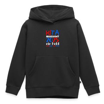 Abschied Kindergarten 2025 Geschenk Mädchen Jungen - Kinder Premium Organic Hoodie - Schwarz - Vorne - AI Model Kid Male (0cm)