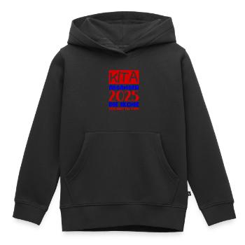Adieu Maternelle 2025 Cadeau Fille Garçons - Sweat Premium à capuche enfant bio - noir - Devant - AI Model Kid Male (0cm)