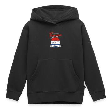 Ich brauche keine Therapie ich muss nach Holland - Kinder Premium Organic Hoodie - Schwarz - Vorne - AI Model Kid Male (0cm)