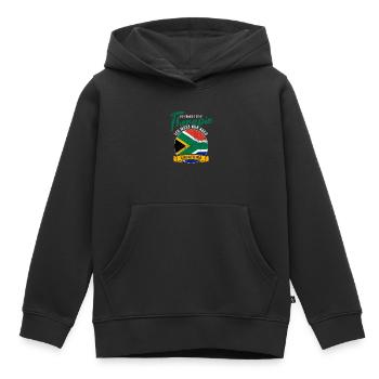 Ich brauche keine Therapie ich muss nach Südafrika - Kinder Premium Organic Hoodie - Schwarz - Vorne - AI Model Kid Male (0cm)