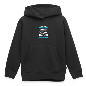 Administrateur réseau Administrateur système Réseau - Sweat Premium à capuche enfant bio - noir - Devant - AI Model Kid Male (0cm)