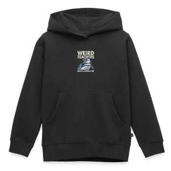 Weird Teachers Build Character Appreciation - Kinder Premium Organic Hoodie - Schwarz - Vorne - AI Model Kid Male (0cm)