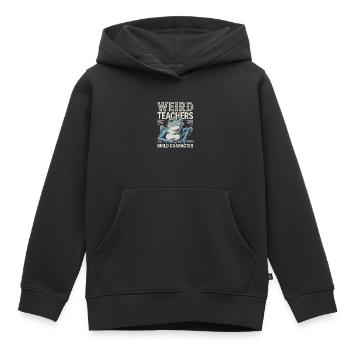 Weird Teachers Build Character Appreciation - Kinder Premium Organic Hoodie - Schwarz - Vorne - AI Model Kid Male (0cm)
