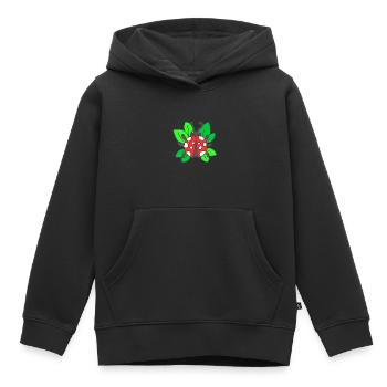 Marienkäfer Adoniskäfer Maikäfer Glückskäfer Glück - Kinder Premium Organic Hoodie - Schwarz - Vorne - AI Model Kid Male (0cm)