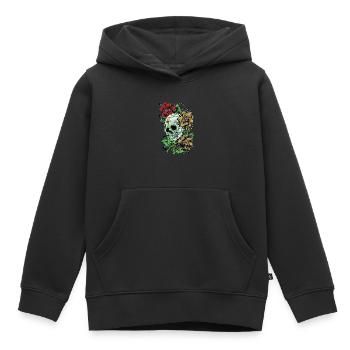 Zucker Schädel Tag der Toten Geschenk - Kinder Premium Organic Hoodie - Schwarz - Vorne - AI Model Kid Male (0cm)