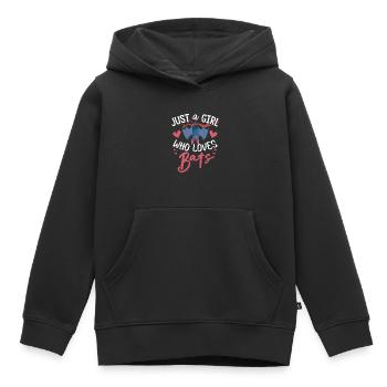 Fledermäuse, Fledermaus - Kinder Premium Organic Hoodie - Schwarz - Vorne - AI Model Kid Male (0cm)