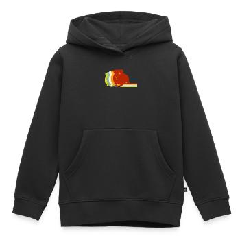 Cavia, cavia - Kinder Premium hoodie biologisch - zwart - Voor - AI Model Kid Male (0cm)